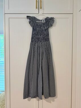 NOM Maternity Gingham Smocked Maternity and Postpartum Dress — WORN ONCE
